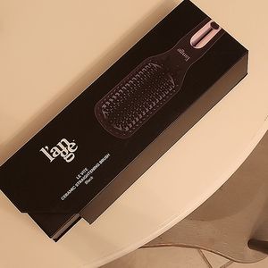 NIB L'ange Le Vite‎ Ceramic Straightening Brush Black Lange